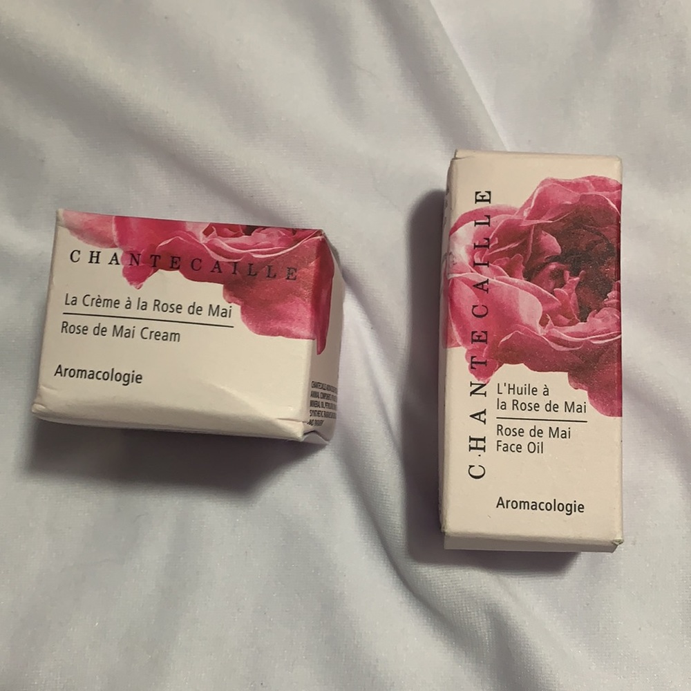 Chantecaille Rose de Mai Cream + Rose de Mai Face Oil